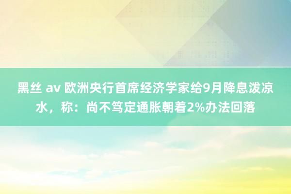 黑丝 av 欧洲央行首席经济学家给9月降息泼凉水，称：尚不笃定通胀朝着2%办法回落